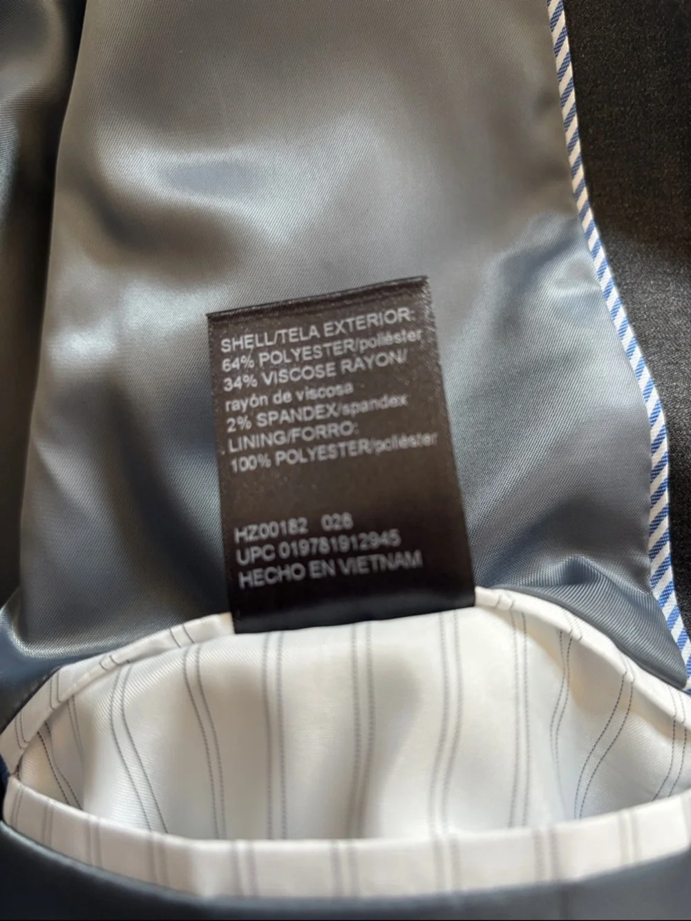 J.M. Haggar Men's Classic Fit Stretch Suit Jacket in Dark Gray Heather